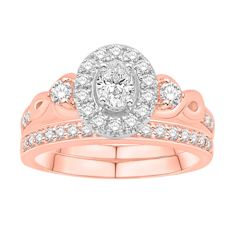 14KT-0.75CTW(CTR0.15) UNO BRIDAL