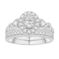 14KT-0.75CTW(CTR0.15) UNO BRIDAL