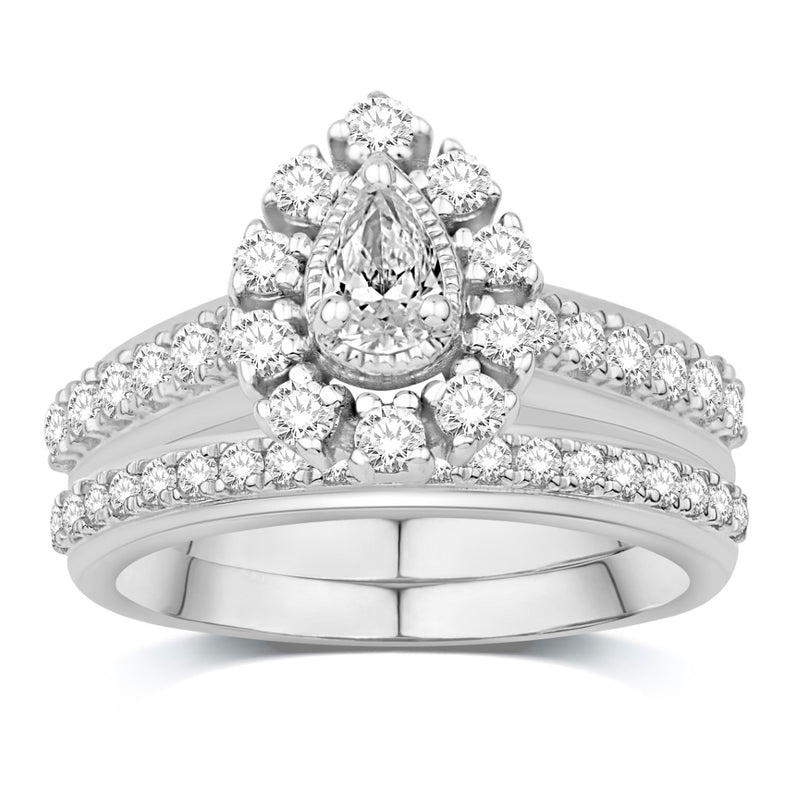 14KT-1.00CTW (CTR0.20) UNO BRIDAL