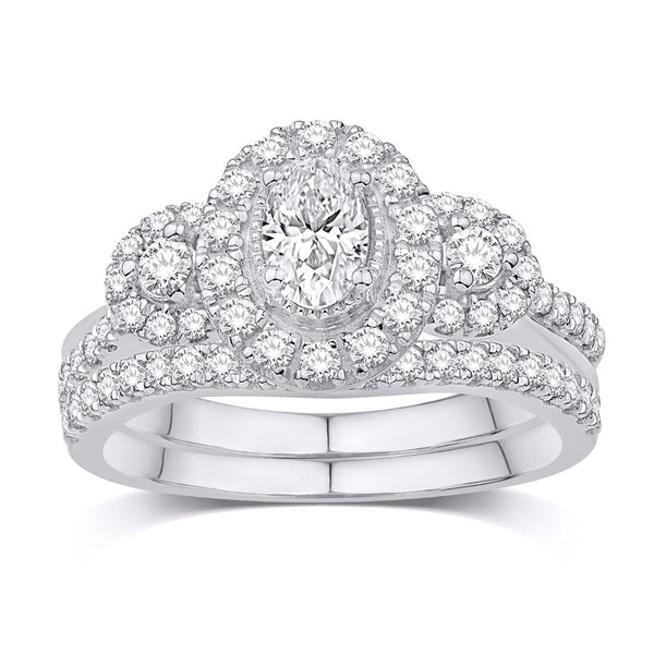 14KT-1.02CTW (CTR0.33) UNO BRIDAL