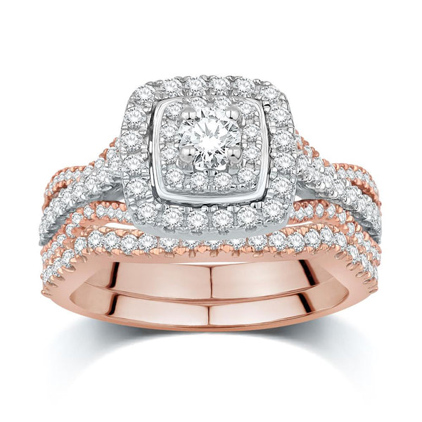 14KT-1.00CTW (CTR:0.2CT) CERTIFIED UNO BRIDAL