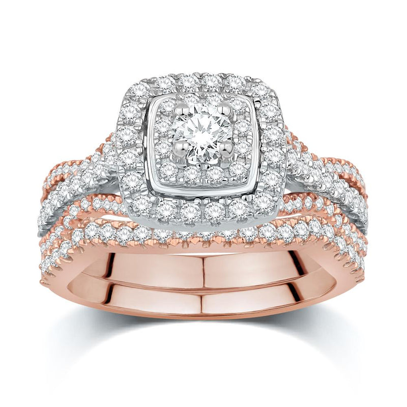 14KT-1.00CTW (CTR:0.2CT) CERTIFIED UNO BRIDAL