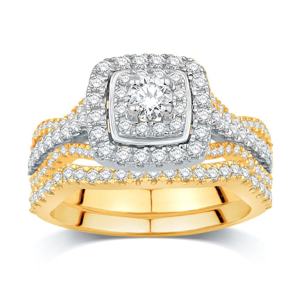 14KT-1.00CTW (CTR:0.2CT) CERTIFIED UNO BRIDAL