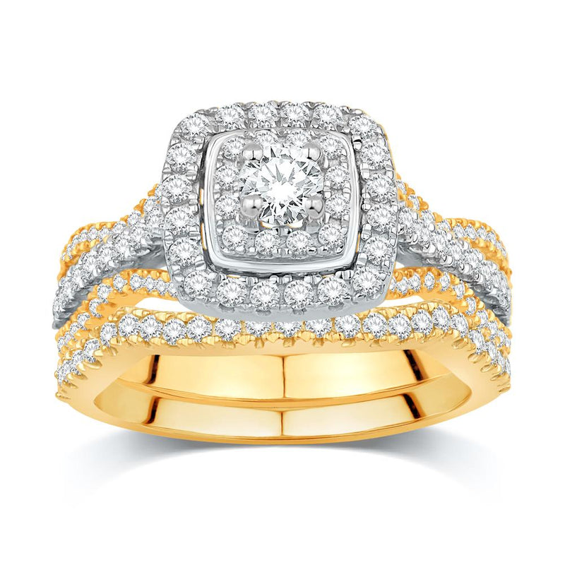 14KT-1.00CTW (CTR:0.2CT) CERTIFIED UNO BRIDAL