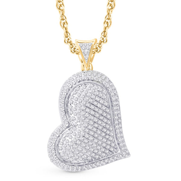 10KTGOLD 0.25CTW HEART PENDANT