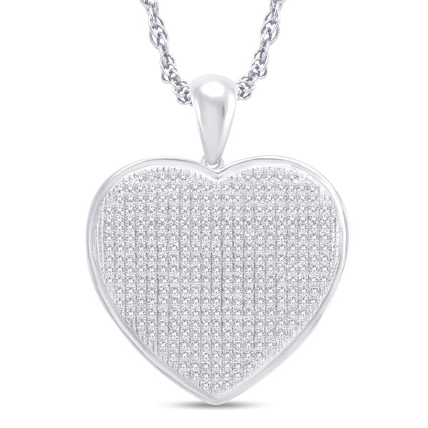 10KTGOLD 1.00CTDIA HEART PENDANT