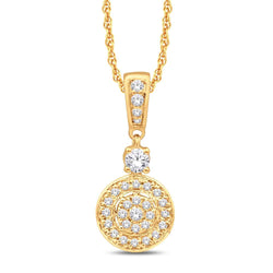 14KTGOLD 0.30CTW PENDANT