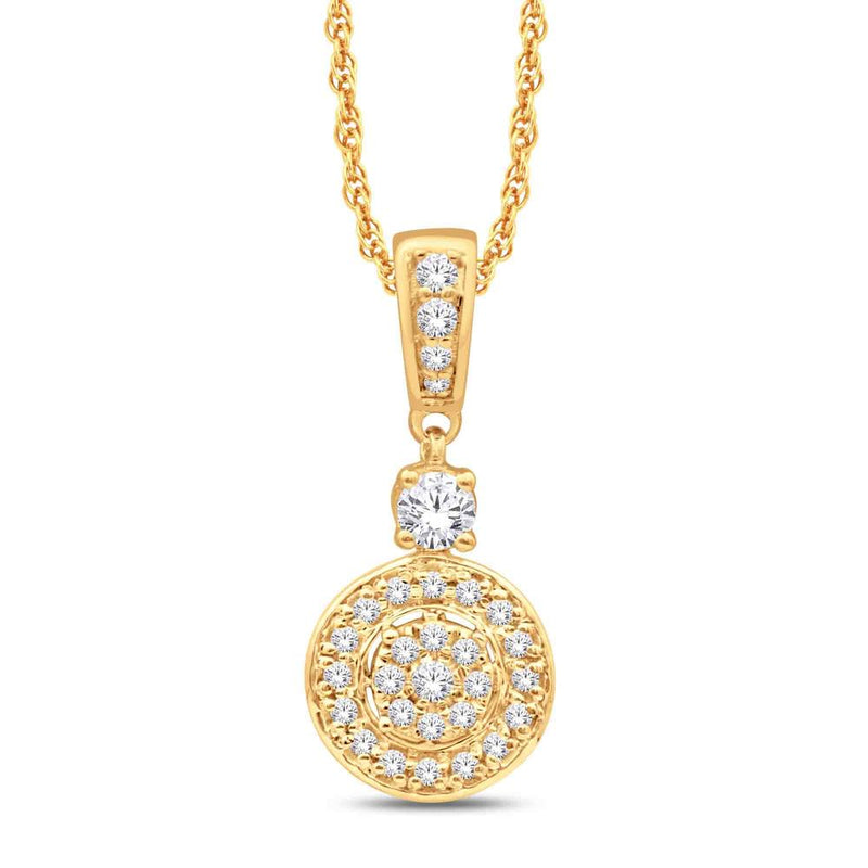 14KTGOLD 0.30CTW PENDANT