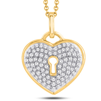 10KTGOLD 0.25CTW PENDANT(SET)