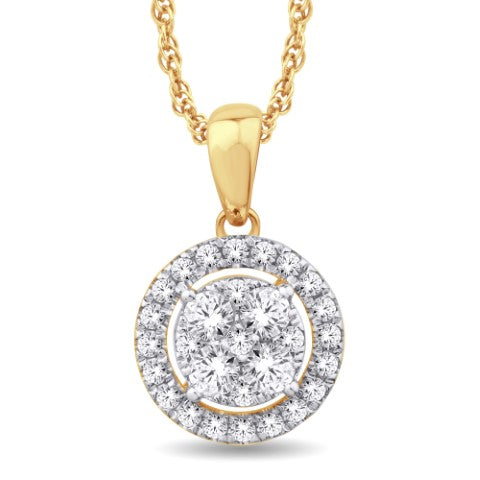 10KTGOLD 0.25CTW CARA PENDANT