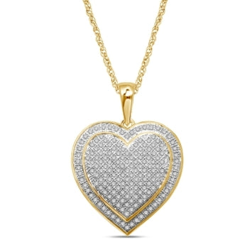 10KT-0.51CTW HEART PENDANT