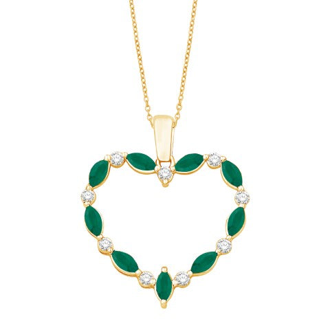 14KT-0.67CTW PENDANT With Chain