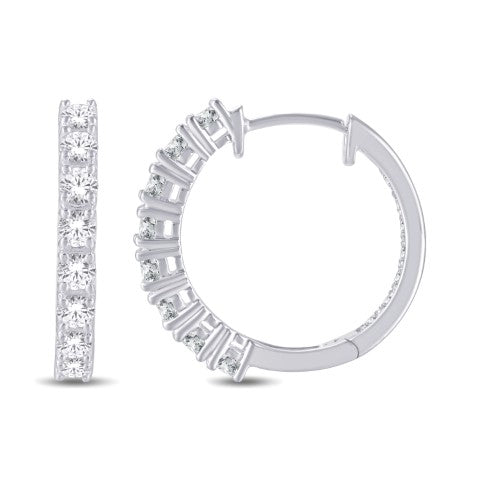 14KT-1.50CTW HOOPS