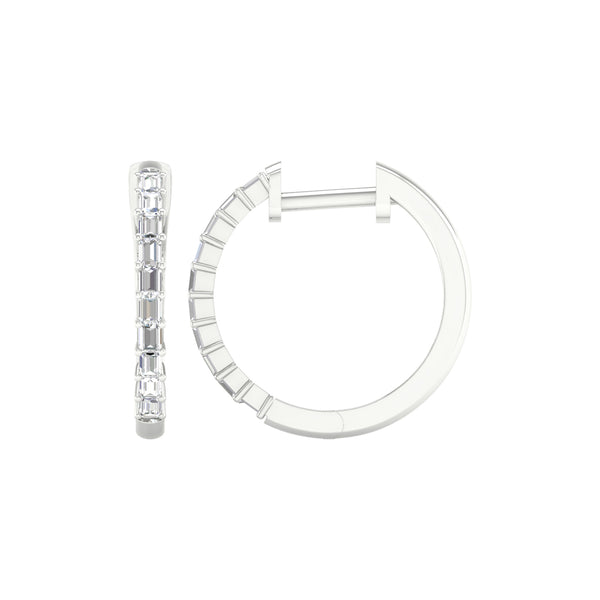 10KT-0.25CTW HOOPS