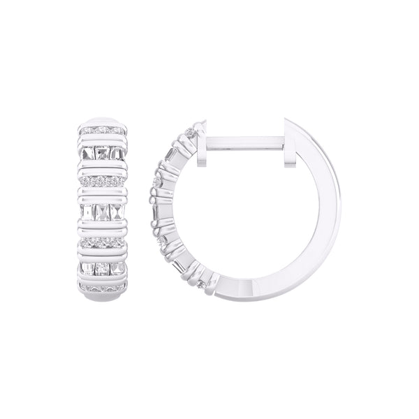 10KT-0.25CTW HOOPS