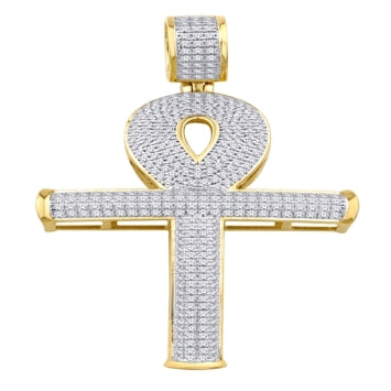 10KTGOLD 0.75CTW HIPHOP ANKH