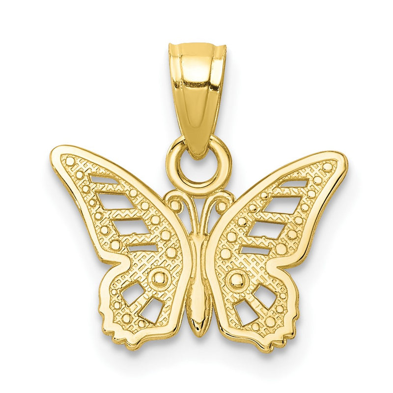 10k Butterfly Charm