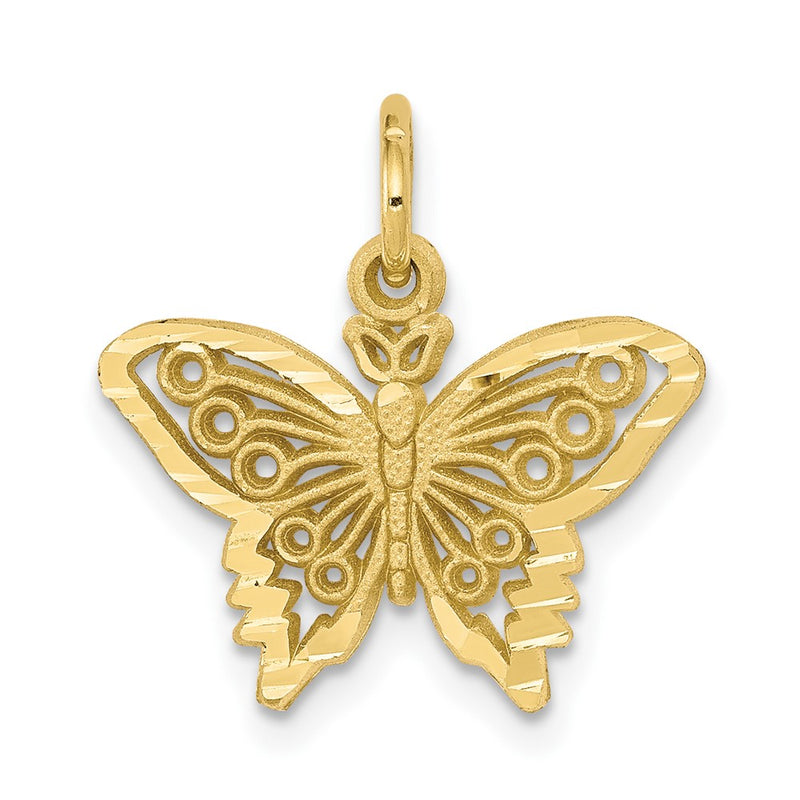 10k Butterfly Charm