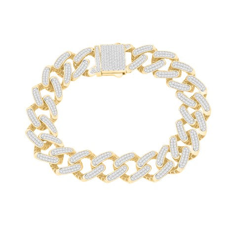 10KT-4.21CTW MBRACELET (8.5 INCH)