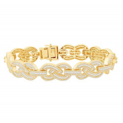 10KT-5.82CTW MBRACELET (8 Inch)