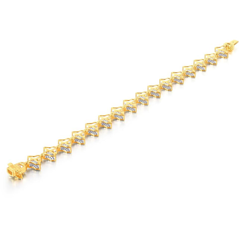 10KT-0.96CTW LBRACELET (7 INCH)