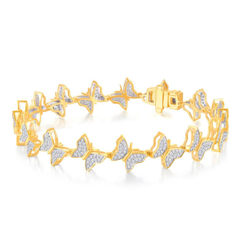 10KT-0.96CTW LBRACELET (7 INCH)