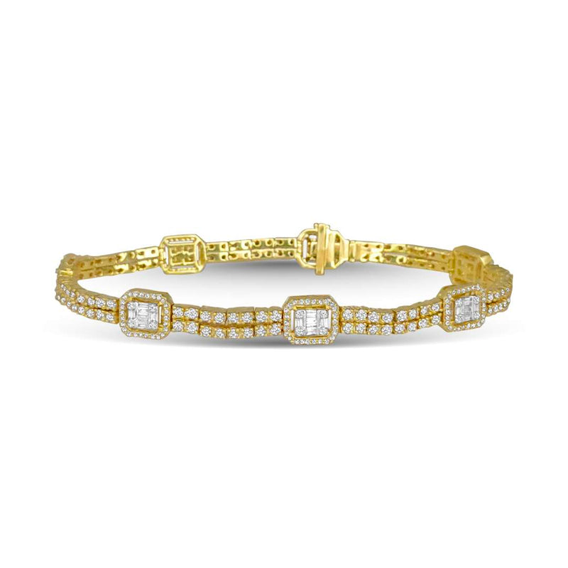 10KT-5.16CTW LBRACELET (8 Inch)