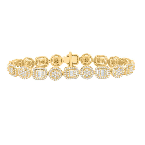 10KT-5.79CTW MBRACELET (8 INCH)