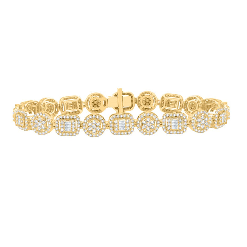 10KT-5.79CTW MBRACELET (8 INCH)