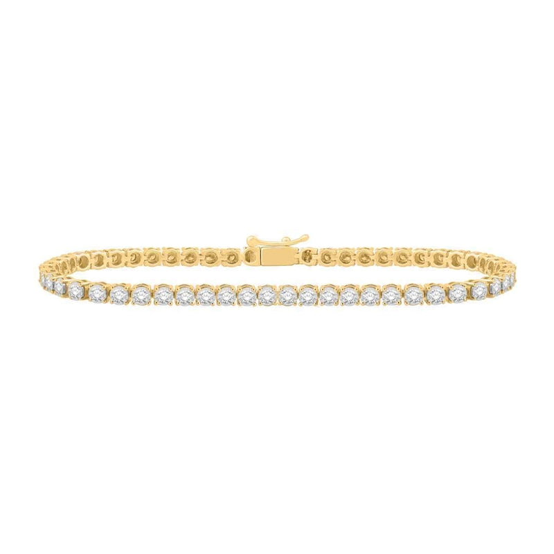 10KT-3.06CTW MBRACELET (8 INCH)