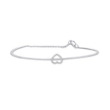 10KT-0.33CTW BANGLE