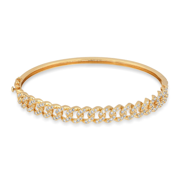 10KT-0.94CTW BANGLE