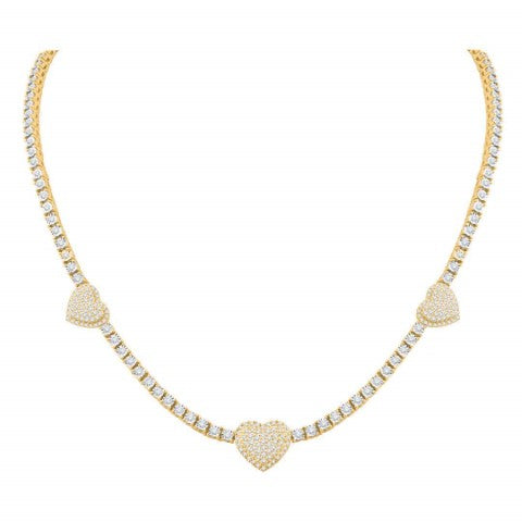 10KT-3.02CTW NECKLACE(16 INCH)