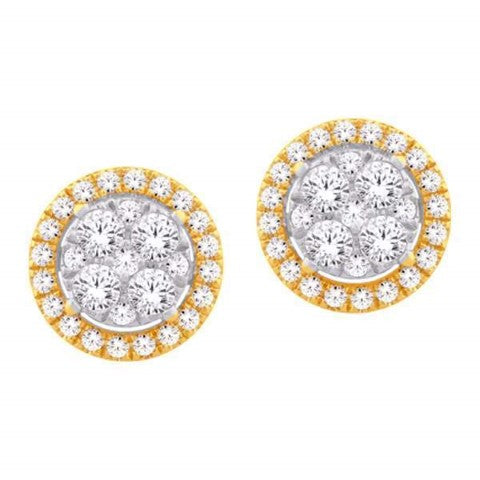 14KT-1.00CTW EARRINGS