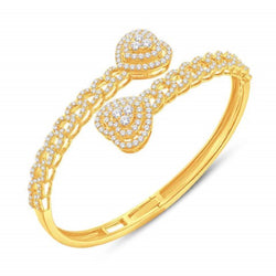 10KT-2.85CTW BANGLE