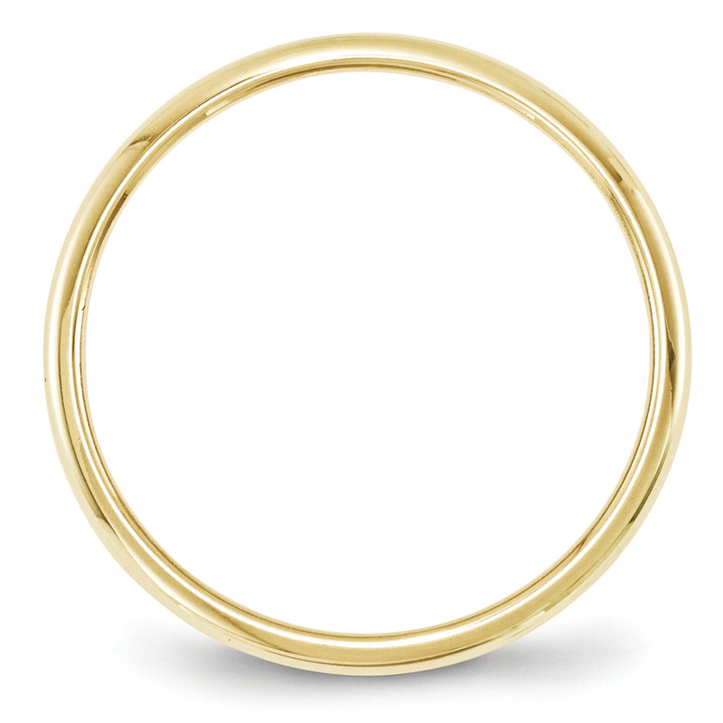 10KY 2mm Half Round Band Size 8