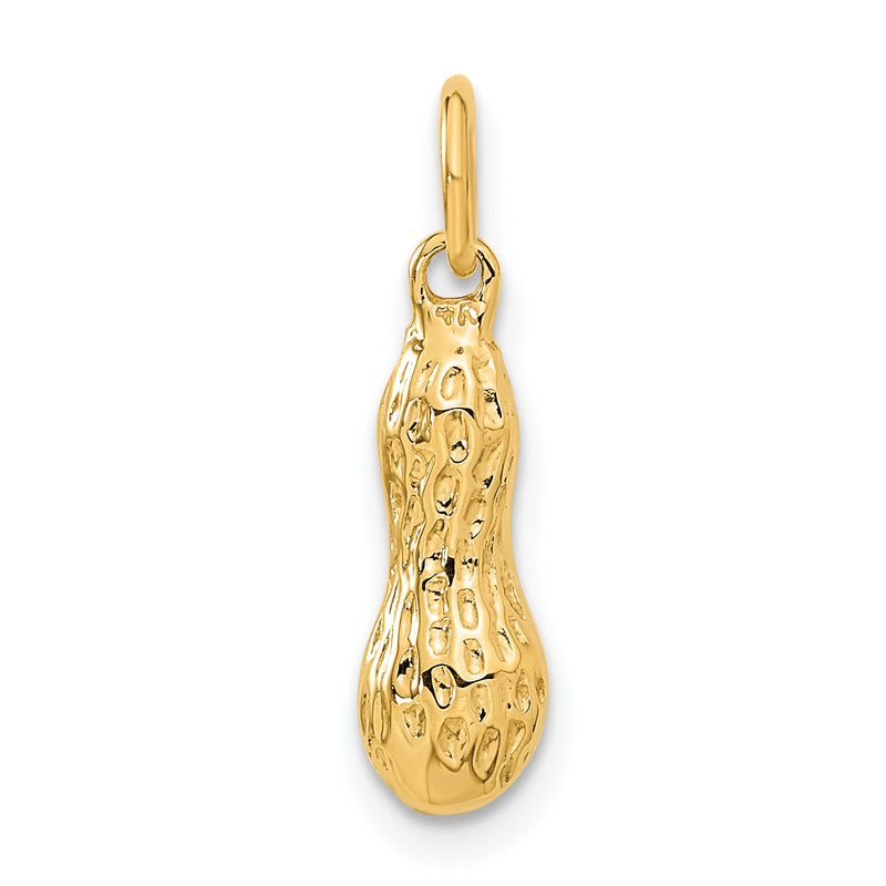 14k 3D Peanut Charm