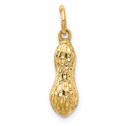 14k 3D Peanut Charm