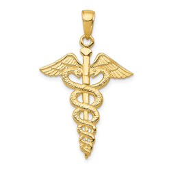 14k Caduceus Pendant