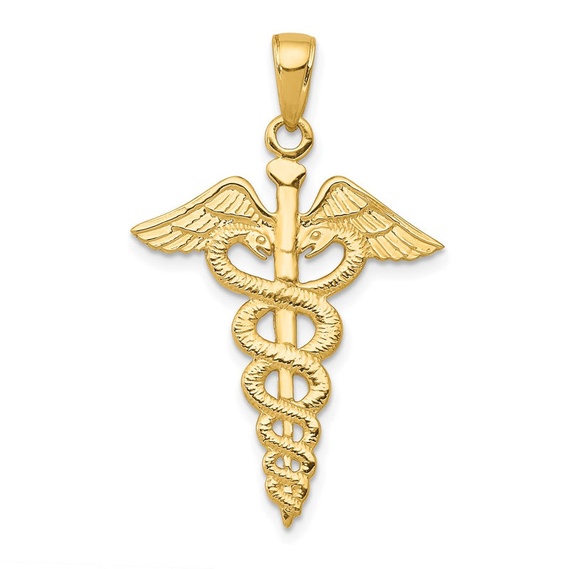 14k Caduceus Pendant