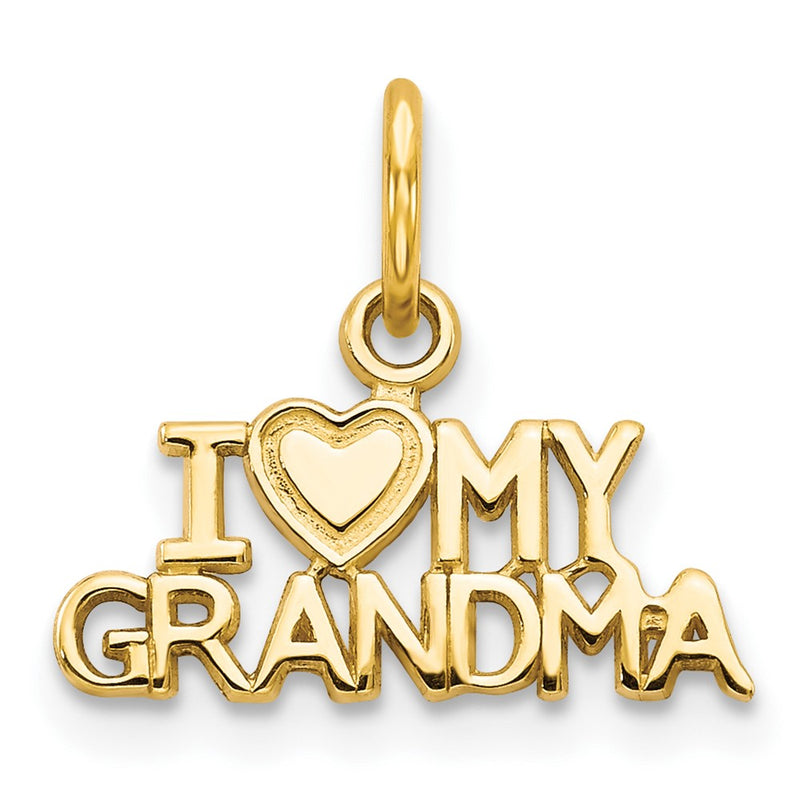 14k I HEART MY GRANDMA Charm