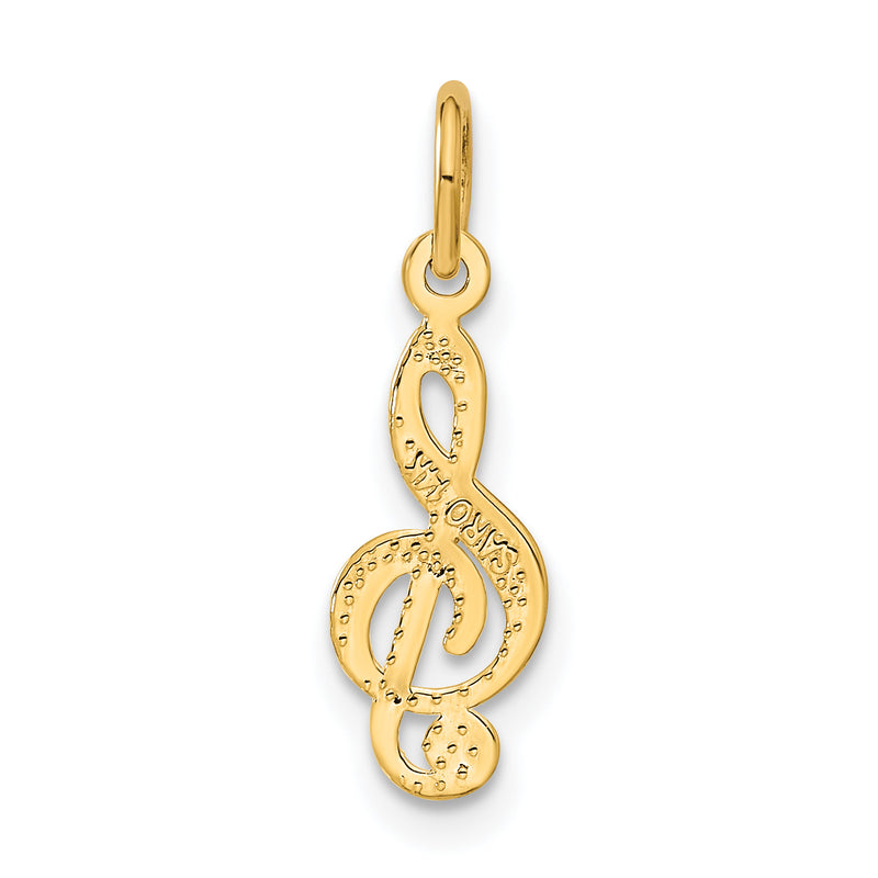 14k Treble Clef Charm