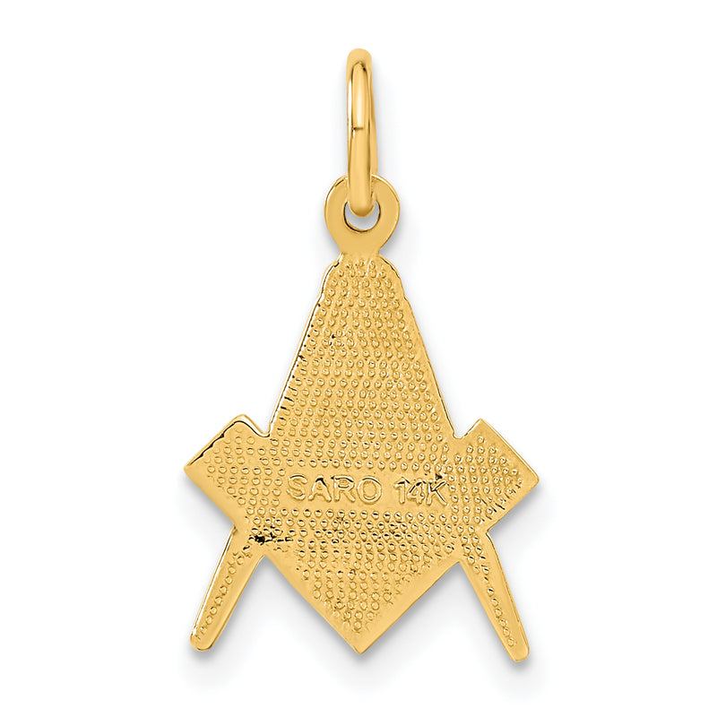 14k Masonic Charm