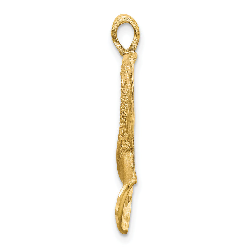 14k Satin & D/C Nefertiti Charm