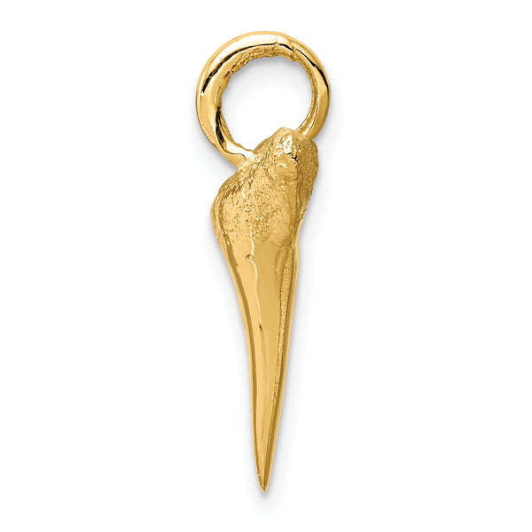 14K Shark Tooth Pendant