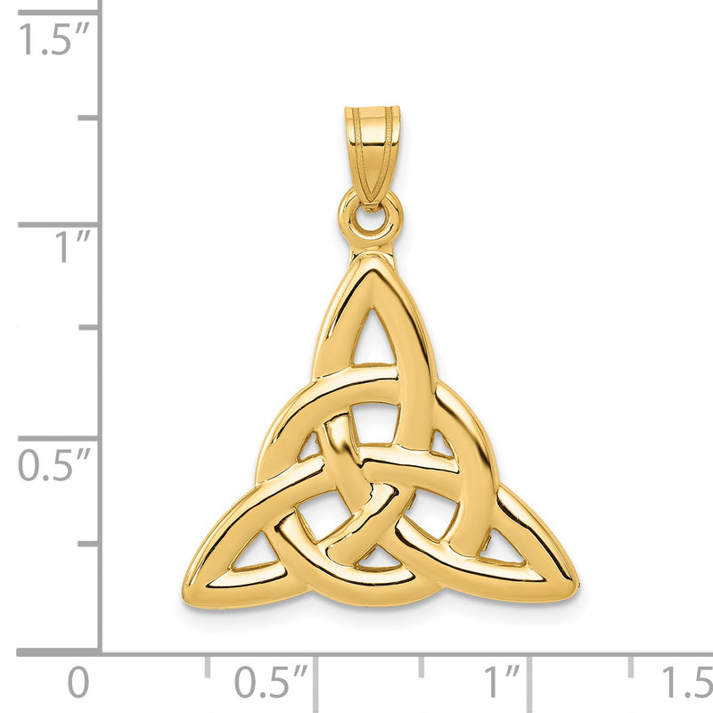 14k Polished Trinity Knot Pendant