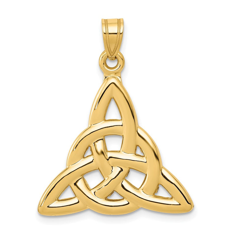 14k Polished Trinity Knot Pendant