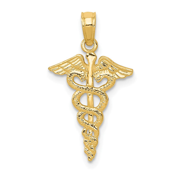 14k Caduceus Pendant