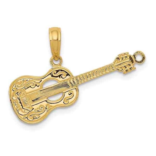 14K Guitar Pendant