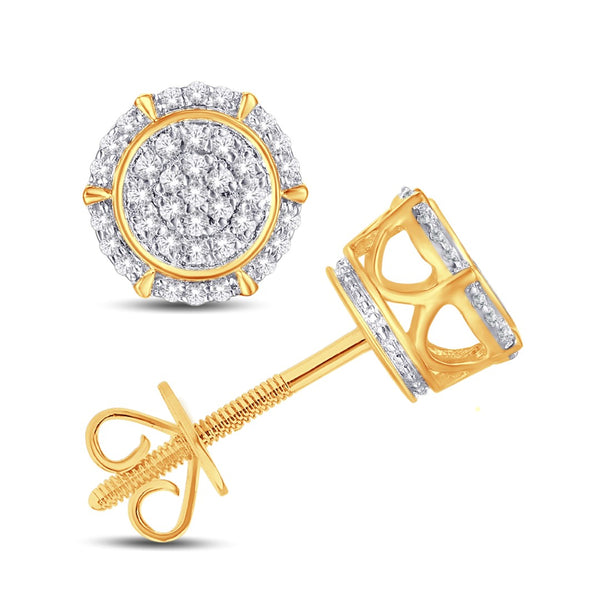10KT-0.12CTW EARRINGS